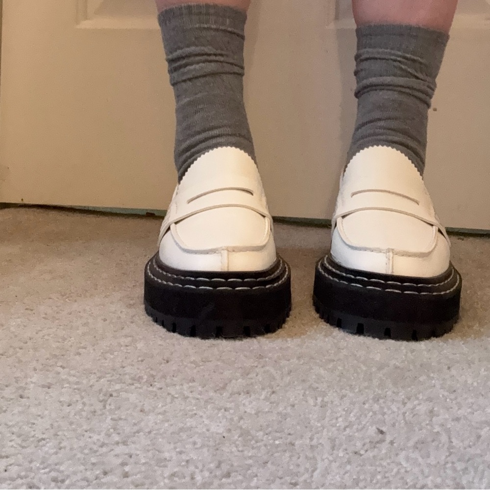 Proenza Schouler off-white Lug Sole Platform loafer sz 37 - Picture 3 of 14
